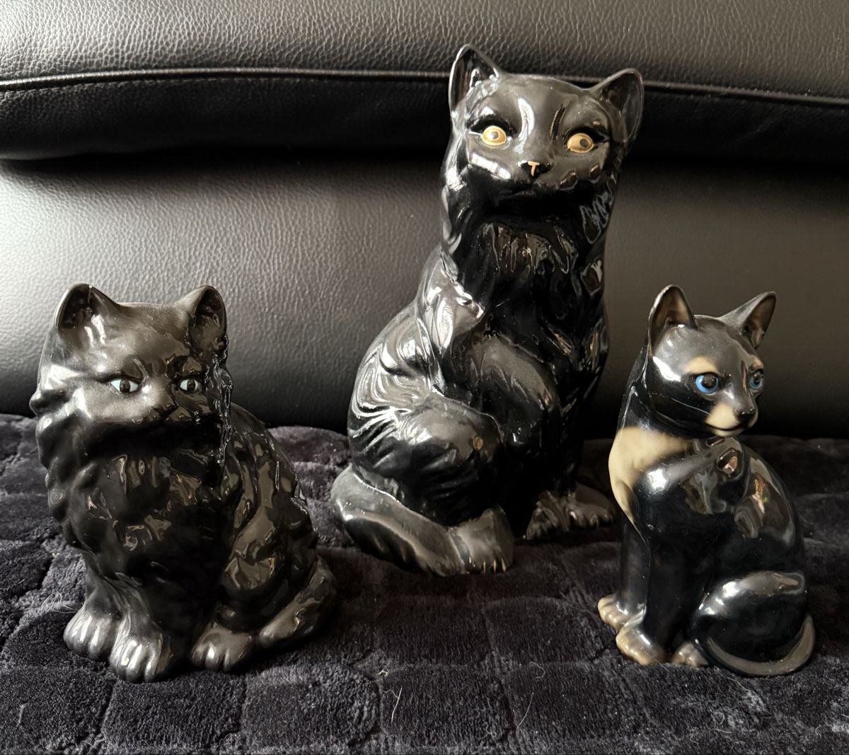 Statuette: Drei Katzen schwarz – Usato da Biel/Bienne venduto da Katja01112