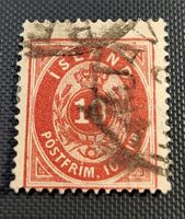 Island alte briefmarke