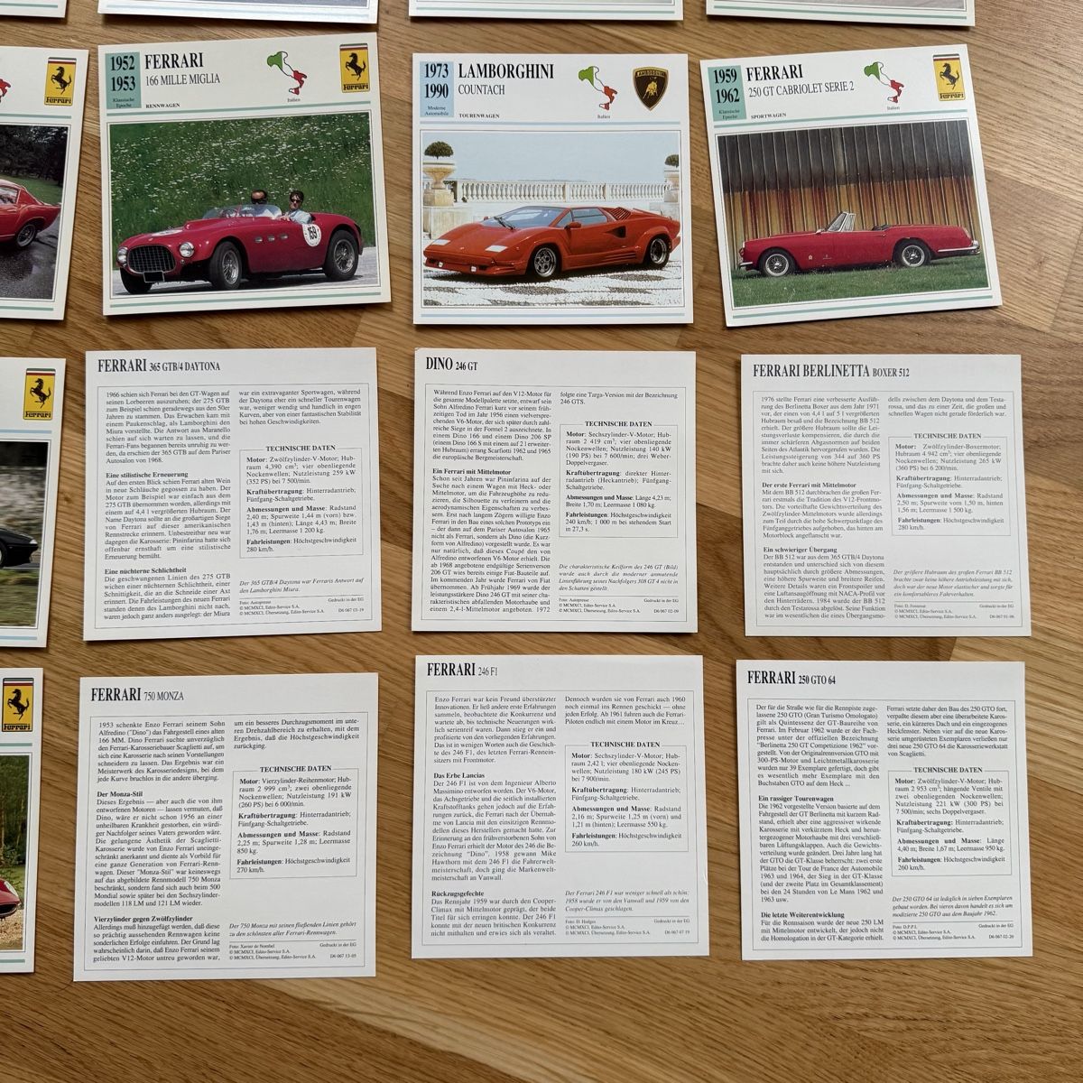 Giochi: Ferrari / Lamborghini Auto Quartett Karten - Konvolut – Usato da St. Gallen venduto da phi_9wrm 1
