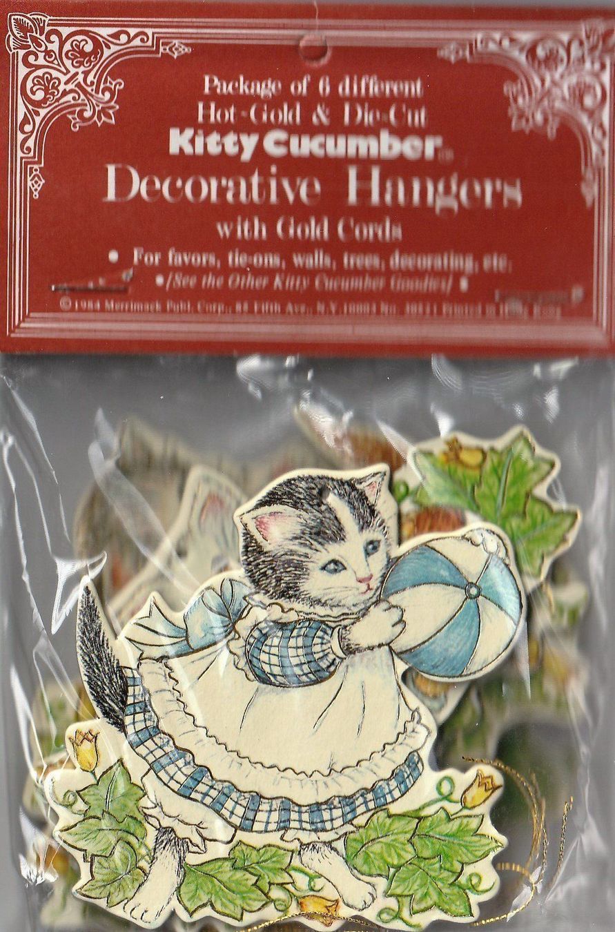 Tutte le decorazioni: 6 Karton Anhänger mit Katzen – Nuovo e nell'imballaggio originale da Kriens venduto da Kraeutergarten 1