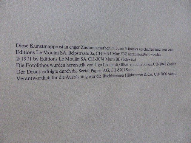 Grafiken & Lithographien: Kunstmappe von Hans Erni – Gebraucht aus Hitzkirch von kleinerbaer01 2