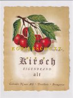 Etikette für Branntwein - Kirsch Eigenbrand (alt) /bd