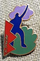 N237 - Kunst Pin von Niklaus Troxler / Mensch