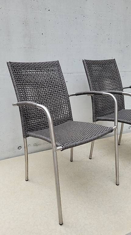 Sedie: 2 schöne Gartenstühle / Stühle stapelbar – Usato da Zofingen venduto da Loop_ReSale 2