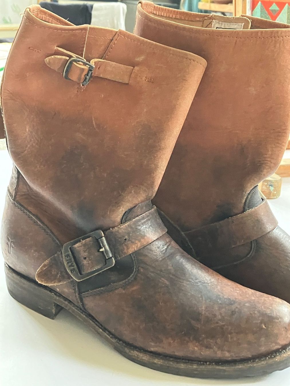 Scarpe da donna: Frye Engeneer Boots 40/41 Neu! – Nuovo (secondo la descrizione) da Rubigen venduto da buenasdias8 3