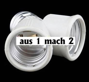Unità & Adattatore: E27 zu 2xE27 Adapter – Nuovo e nell'imballaggio originale da Diepoldsau venduto da preisparadies-ch 2