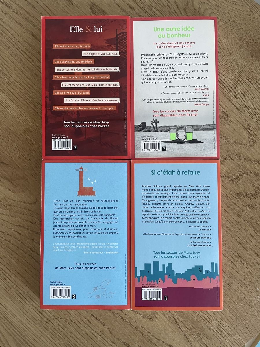 Bücher: 4 livres de Marc Levy – Gebraucht aus La Chaux-de-Fonds von jda_j6w6 1