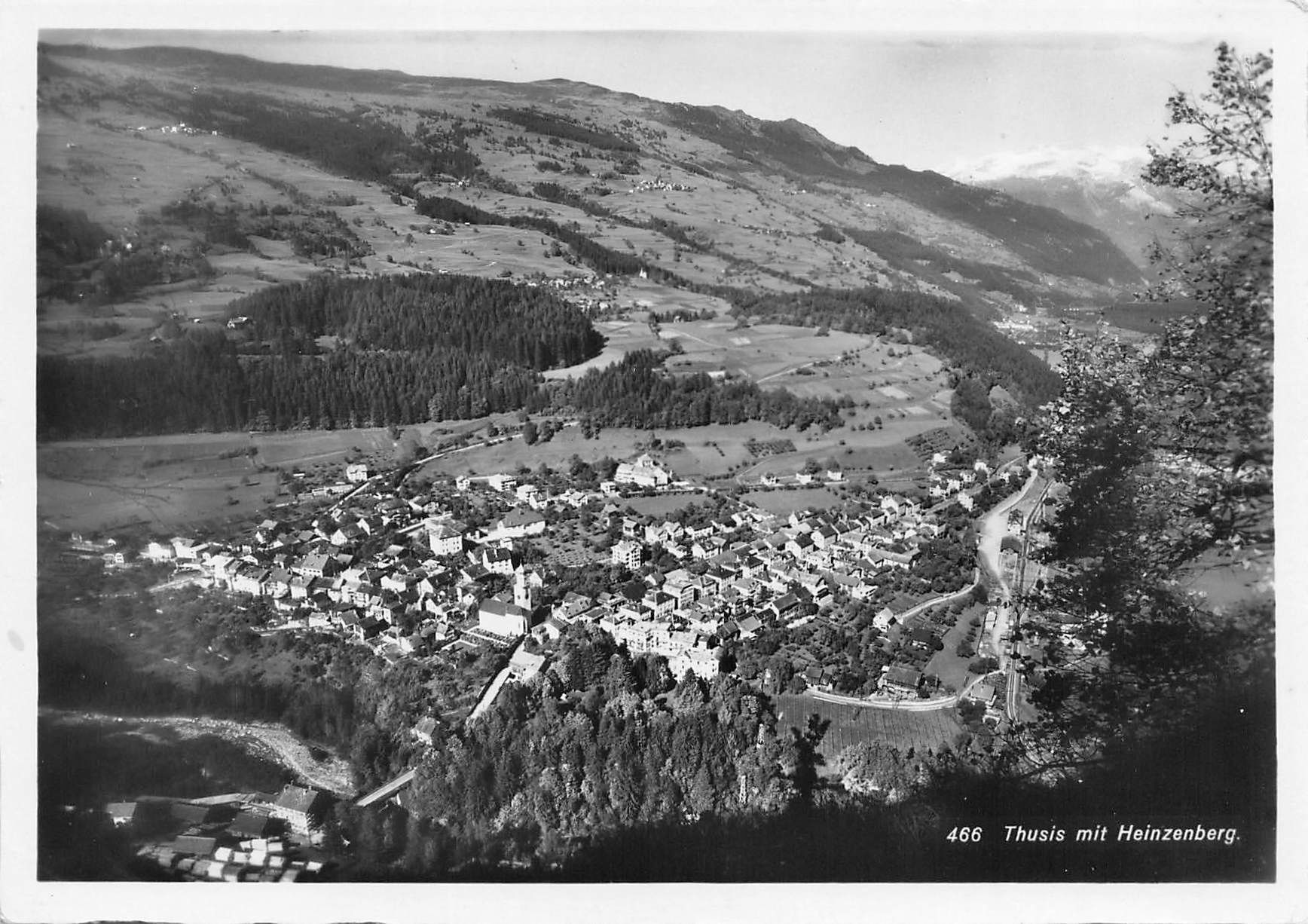 Cartoline postali: Thusis mit heinzenberg G – Usato da Biasca venduto da Blenio71
