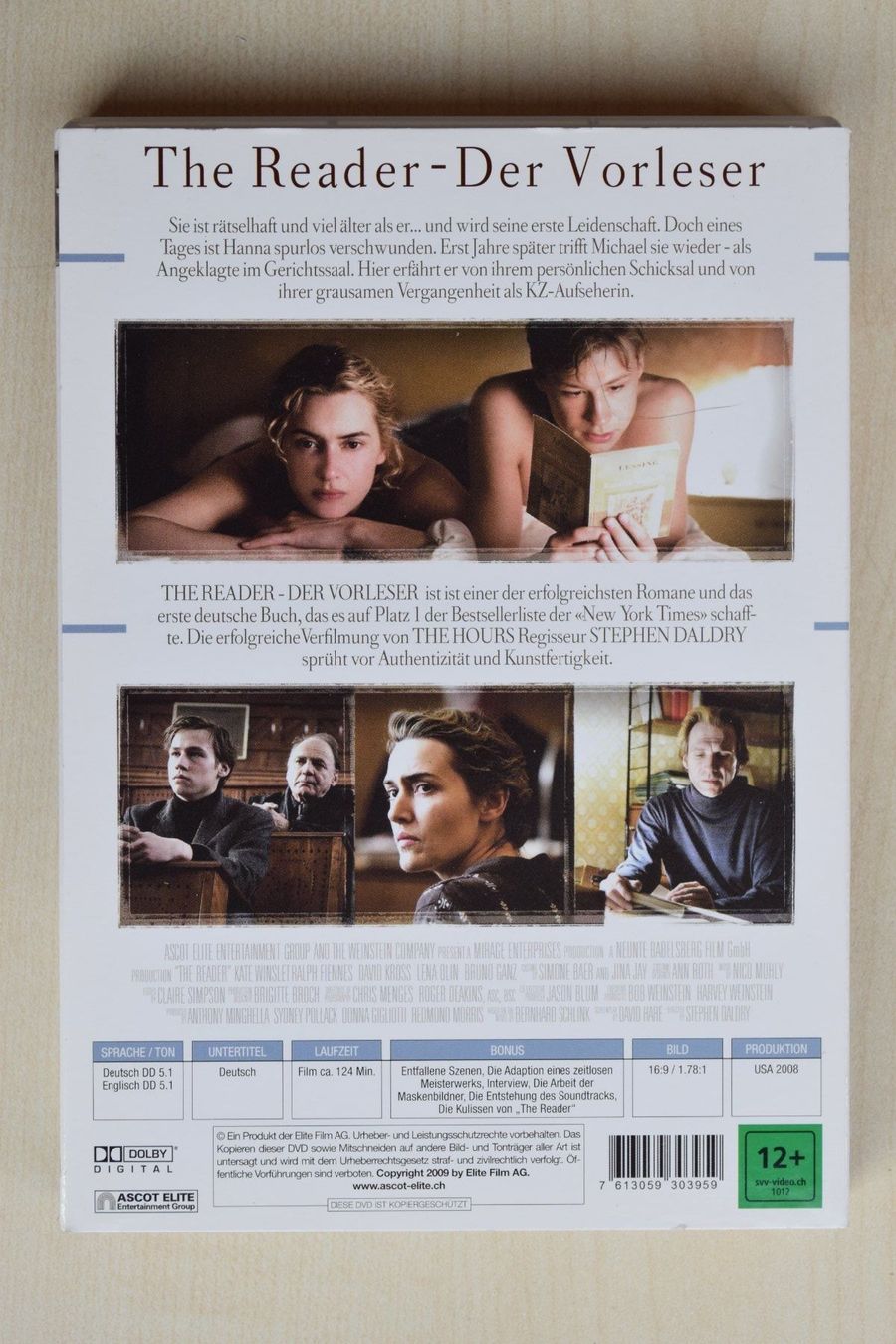 Alle DVDs: The Reader/Der Vorleser (81) – Gebraucht aus Reutigen von DONDON55 1