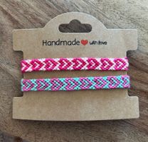 2x Armband / Freundschaftsband für Kids , Neu & Handgemacht
