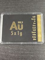 Gold CombiBar Valcambi 5x1g 999.9 Feingold zertifiziert