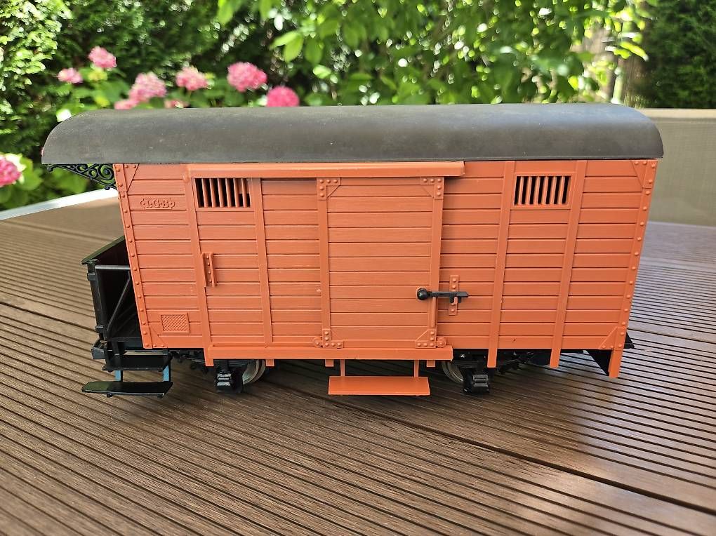 LGB Modellini di ferrovie: Wagon LGB 4029 marchandises brun – Usato da Satigny venduto da Gatoil 4