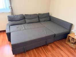 IKEA: Canapé lit d'angle gris fonction couchage bon état