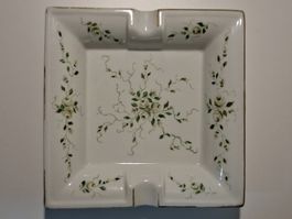 Limoges France – Handgemalter Porzellan-Aschenbecher 19x19cm