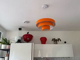 Designklassiker Hängelampe 70er Style Orange