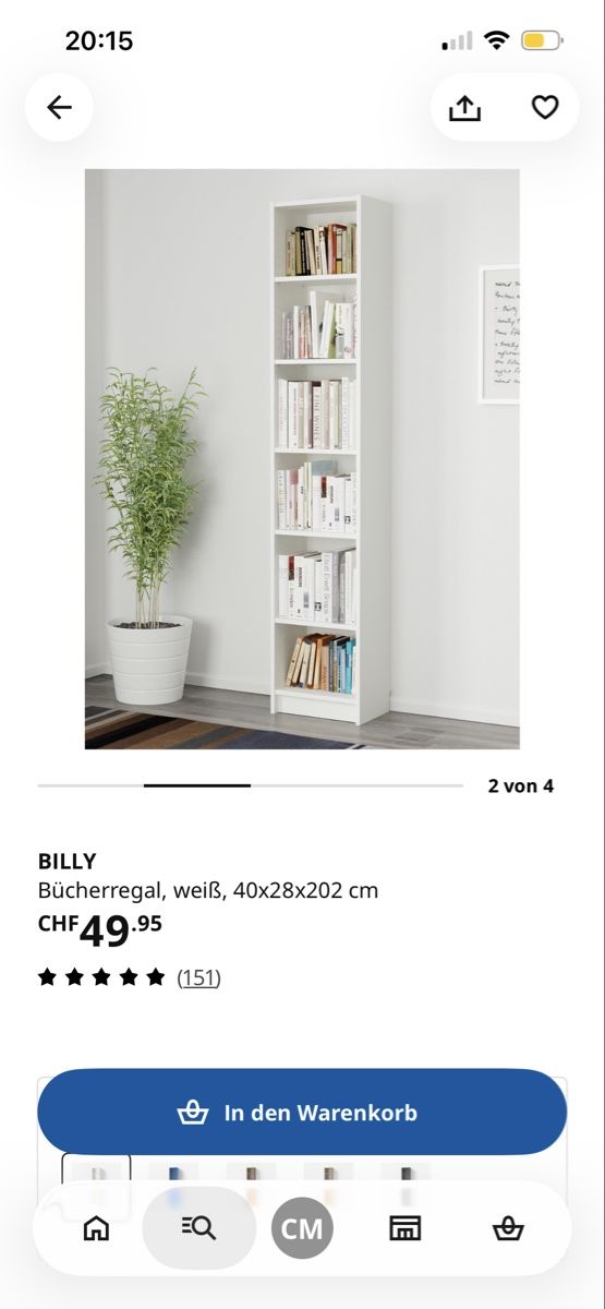 Scaffali: Billy Bücherregal mit Aufsatzregal weiss – Nuovo (secondo la descrizione) da Horgen venduto da sneekness