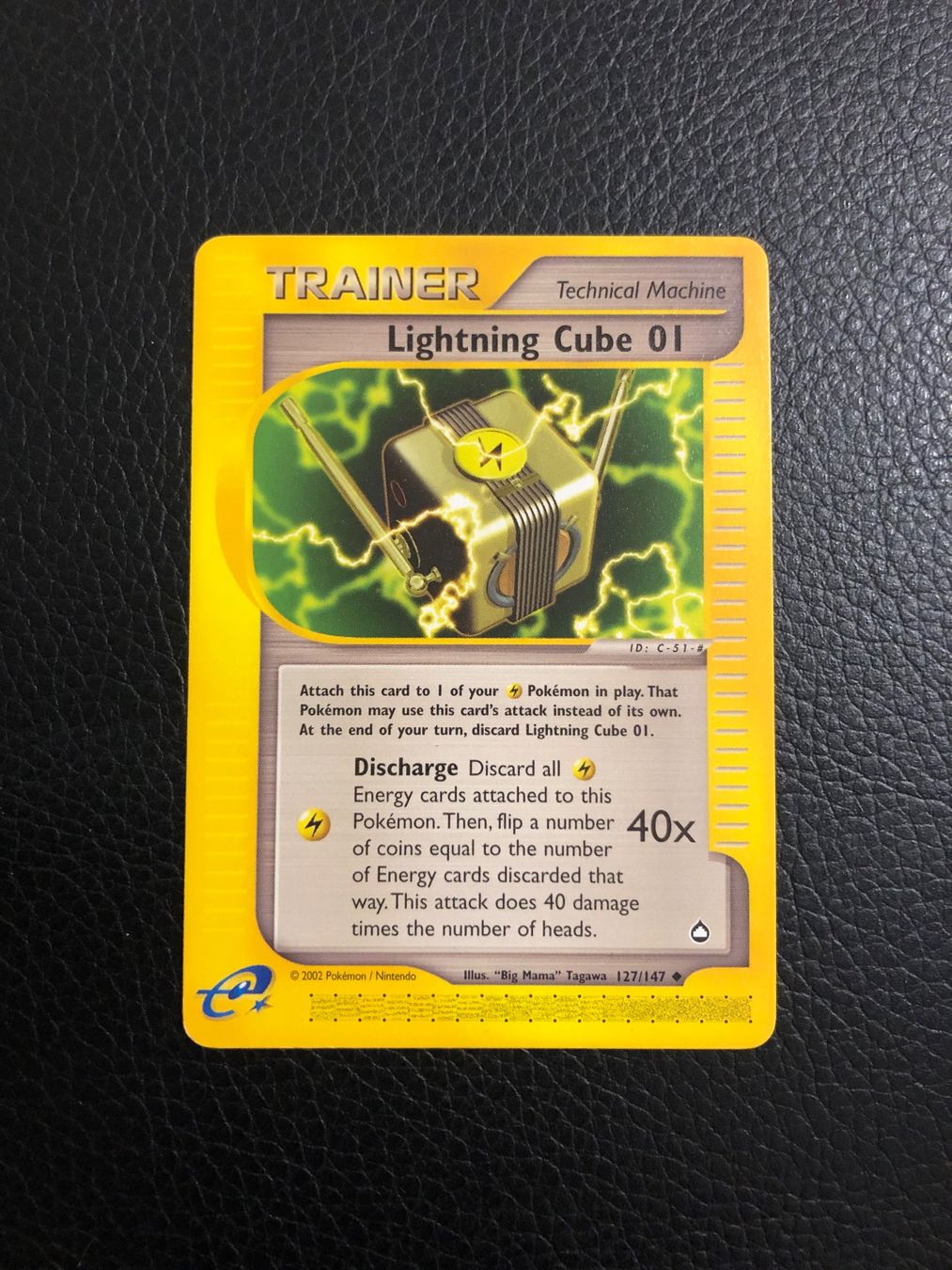 Pokémon Carte collezionabili: 2002 Aquapolis Lightning Cube 01 127/147 Ab 1 – Usato da Paradiso venduto da Pkmn10