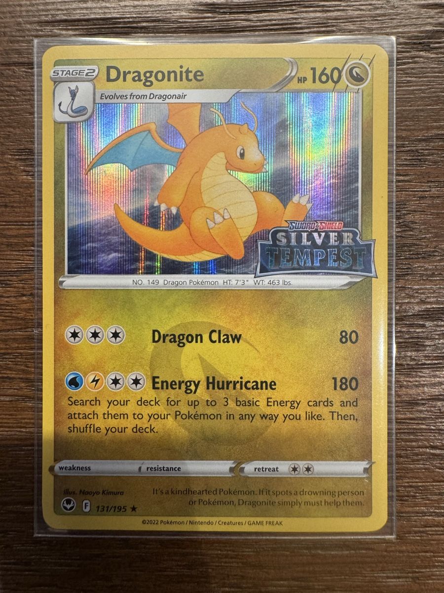 Pokémon Carte collezionabili: Pokemon Dragonite Silver Tempest 131/195 – Nuovo (secondo la descrizione) da Winterthur venduto da hershanking