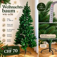 Künstlicher Weihnachtsbaum 180 cm - wie neu