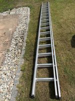 Alu Leiter 2-teilig 32 Sprossen Standhöhe ca 7.30 meter
