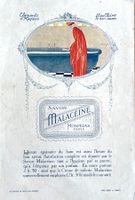 Malacéïne Seife Savon - Alte Werbung / Publicité 1922