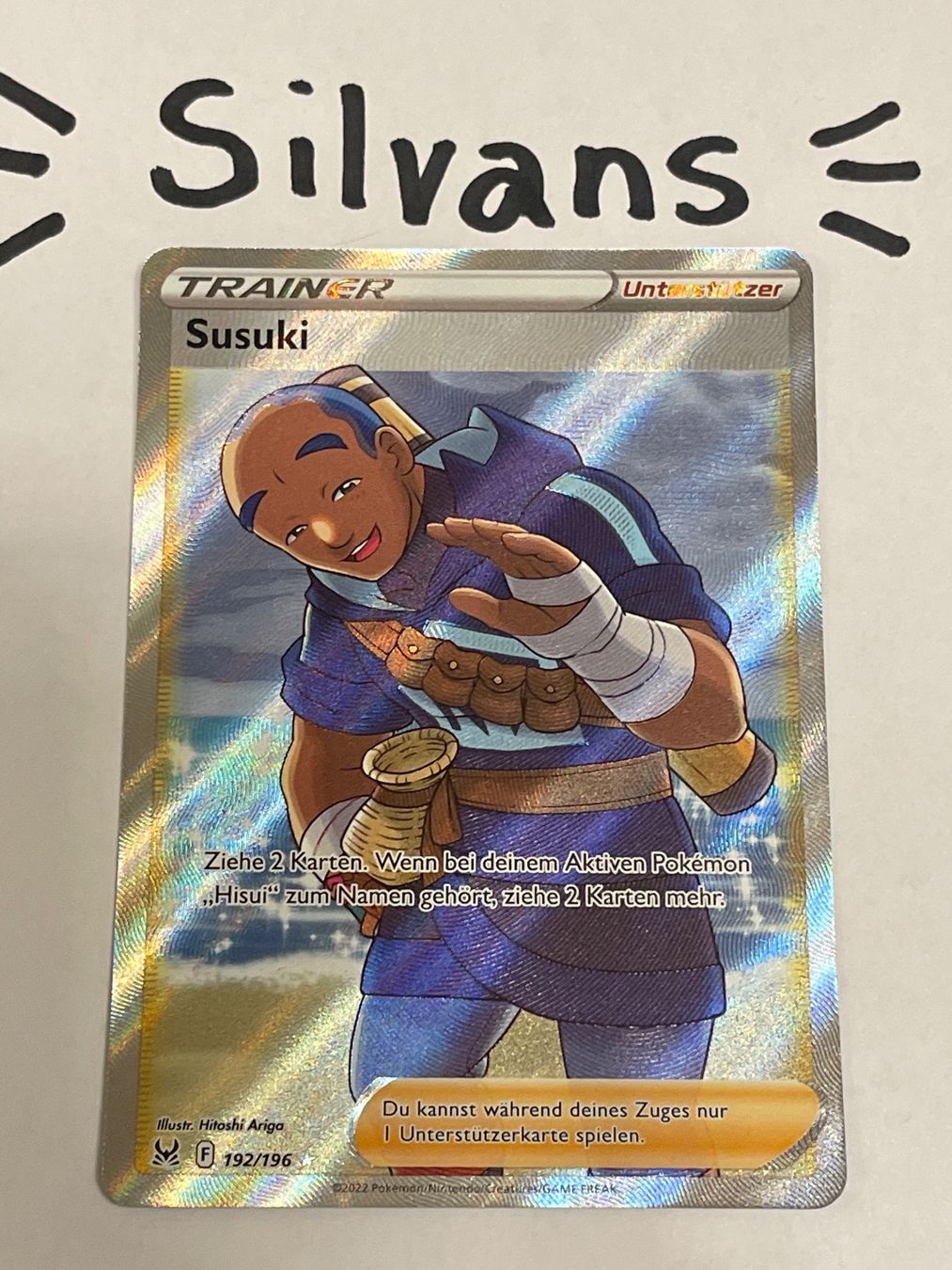 Pokémon Carte collezionabili: Susuki Full Art Trainer Verlorener Ursprung Lost Origin De – Nuovo (secondo la descrizione) da Wil SG venduto da Silvans