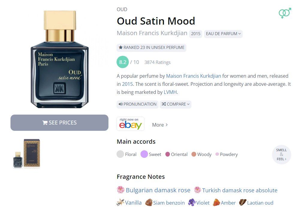 Kurkdjian Parfum & Eau de Toilette: MFK - Oud Satin Mood (70ml) – Neu (gemäss Beschreibung) aus Rotkreuz von Muffinman9999 3