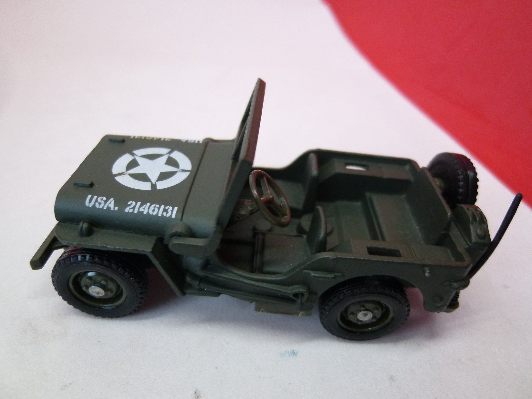 Willys Modellini d'auto: Jeep Willys - US Army - mit Nummern - solido – Usato da Reiden venduto da Aston2