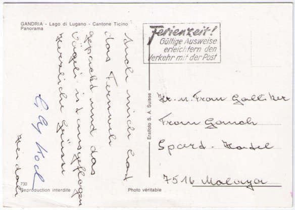 Cartes postales: Gandria - Panorama – D'occasion à Binningen par Mountainrider 1