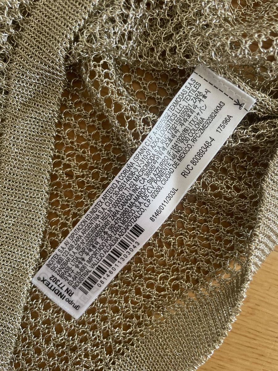 Zara Top: ZARA CROPPED TOP GOLD GRÖSSE L – Nuovo (secondo la descrizione) da Rorschacherberg venduto da drdupor 5