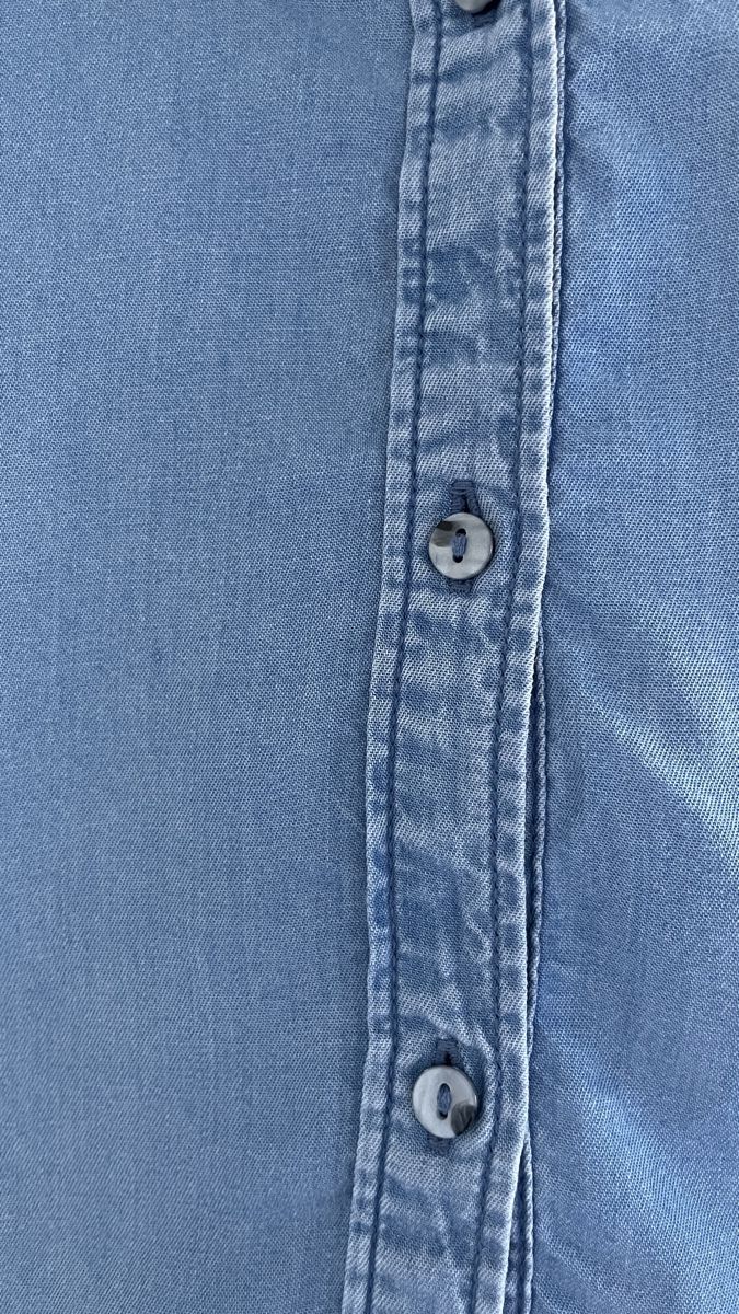 Tom Tailor Camicette: Tom Tailor Jeansbluse Lyocell blau Grösse 36 – Nuovo (secondo la descrizione) da Bettingen venduto da Majvi 3