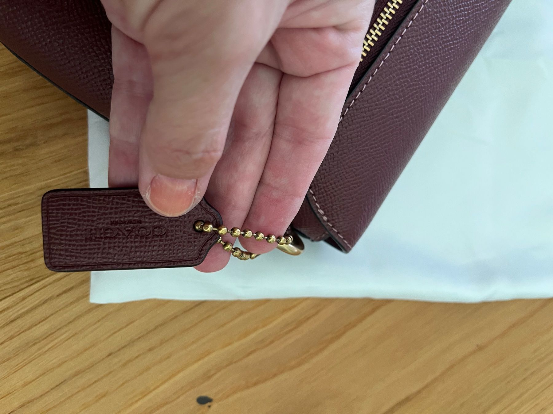 Coach Sacs femmes: Coach Wine leather clutch – Neuf avec emballage d'origine à Reinach BL par pinklemonade 2