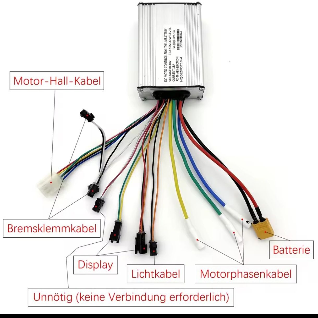 Scooter: Neuer Joyor Controller + Display Kit – 48V 25A – Nuovo e nell'imballaggio originale da Schaffhausen venduto da Cappsi2100 4