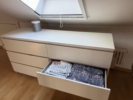 Ikea Malm Kommode weiss, 6 Schubladen, 160cm