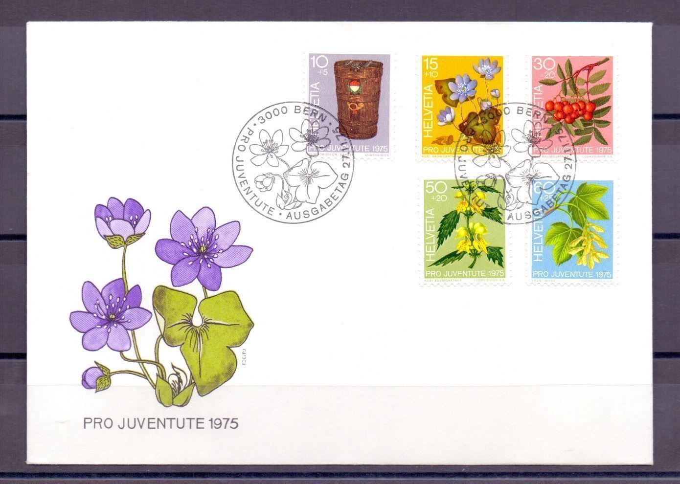 Tutti i francobolli: CH FDC Pro Juventute Satz 1975 – Usato da Koblenz venduto da Markenhimmel