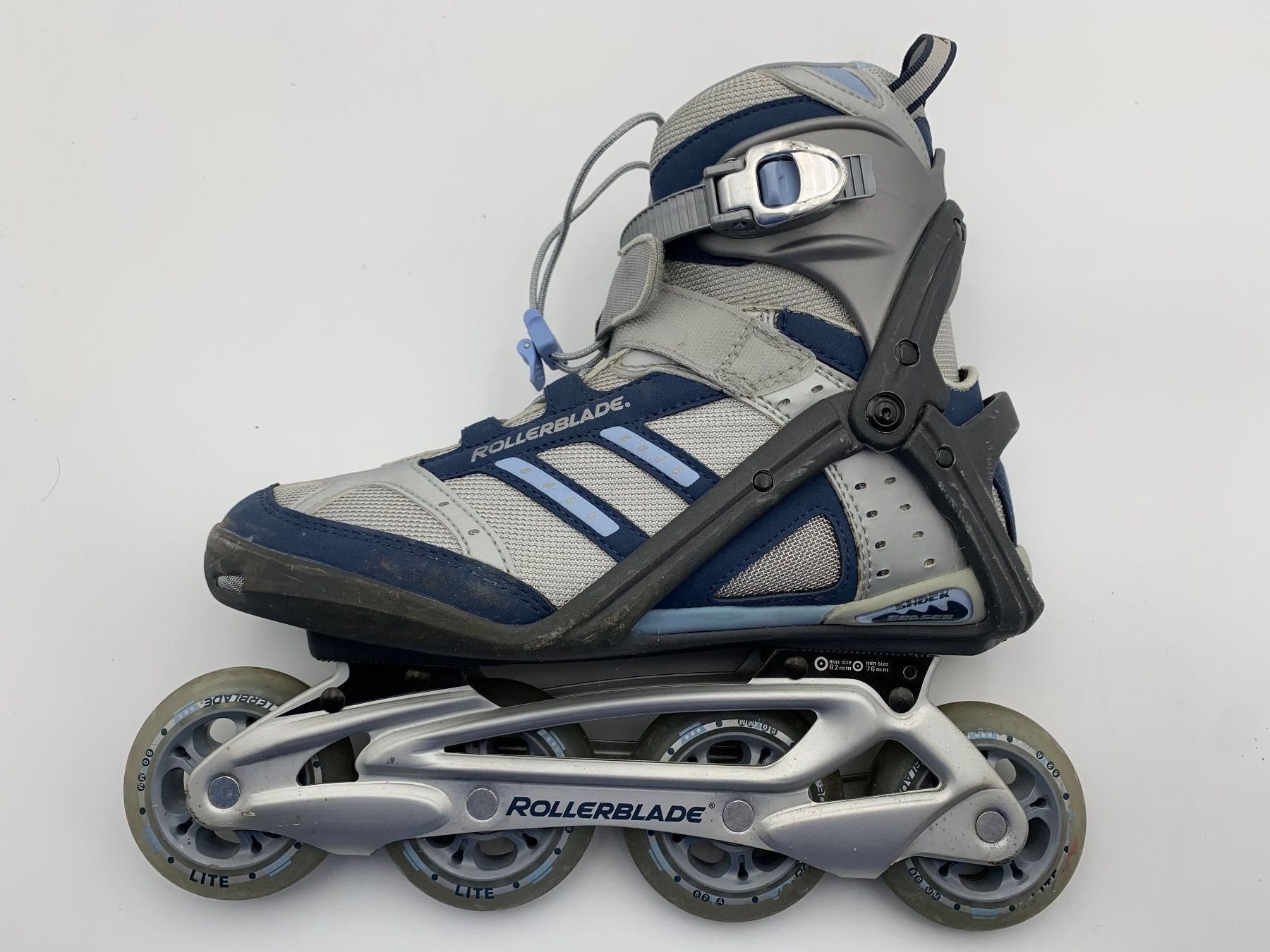 Pattini in linea & Pattini a rotelle: Rollerblade Inline Skates Gr. 41 blau/grau – Usato da Freidorf TG venduto da DOSE61 3
