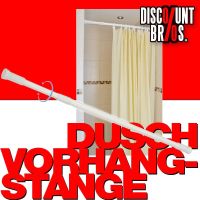 NEU █ Teleskop DUSCHVORHANGSTANGE 70-120