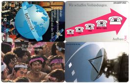 4 volle Deutsche Telefonkarten der A-Serie