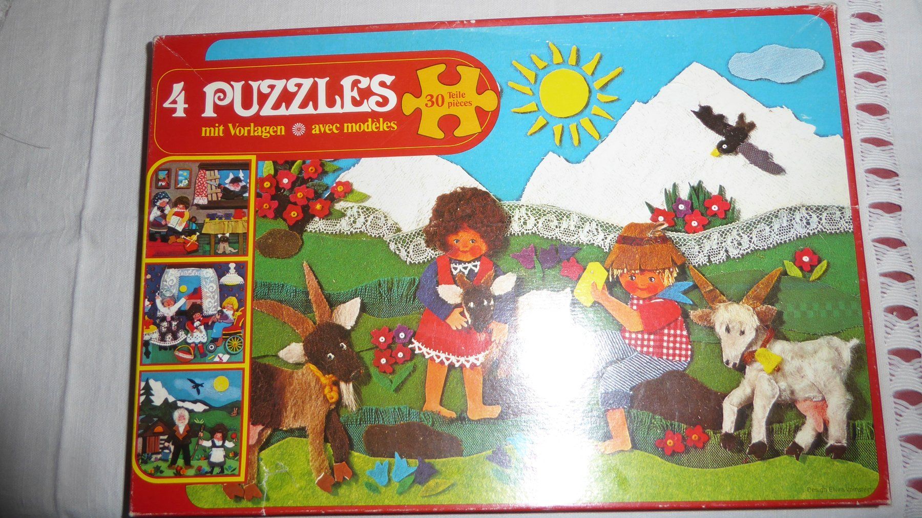 Puzzles: Altes Puzzle 4 mal mit Vorlage Heidi' – D'occasion à Sargans par Benziner 4