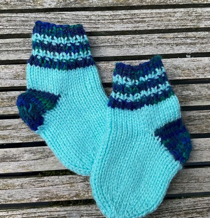 Babysocken 👶 türkis / blau 🧦- ab Geburt | Kaufen auf Ricardo