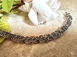 Bracelette Silber Markasiten - sehr apart - dezentes Funkeln
