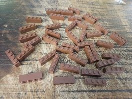 lego 3010 lot de 40 pièces Reddish Brown Brick 1 x 4