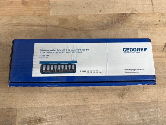 Gedore Alle Werkzeuge: GEDORE Schraubendreher- Satz 1/2" 9-teilig – Neu und originalverpackt aus Appenzell von Roeha 1