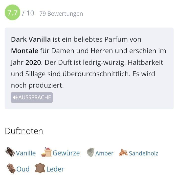 Profumi & Eau de Toilette: 2 ml MONTALE DARK VANILLA EDP ABFÜLLUNG – Nuovo (secondo la descrizione) da St. Gallen venduto da CaliSunshine 3
