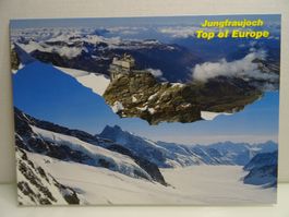 Postkarte Jungfraujoch Top of Europe Schweizer Berge Schn...
