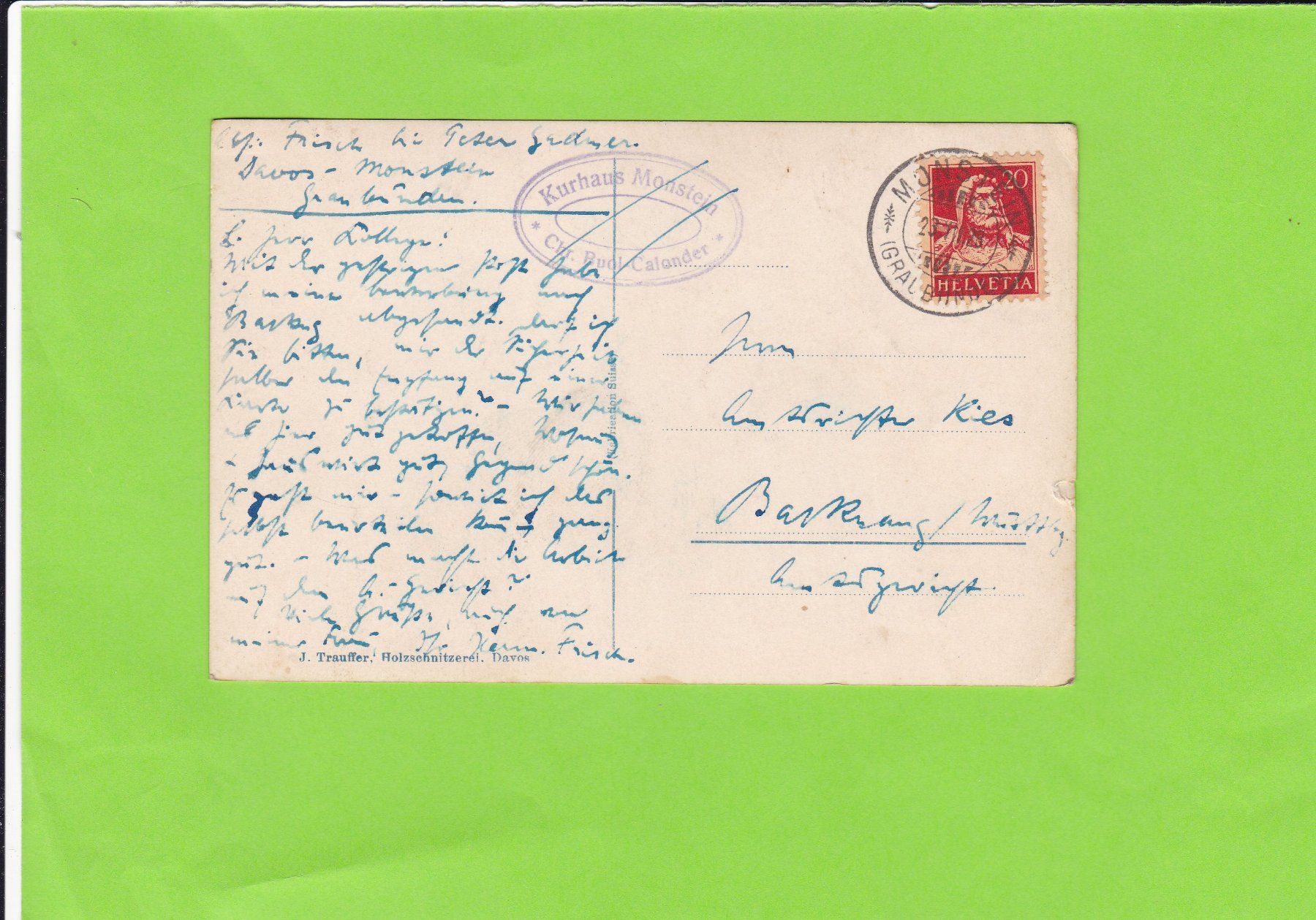 Cartes postales: Monstein – D'occasion à St. Peterzell par neckertal 1