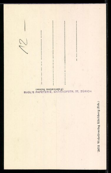 Cartoline postali: AK Zürich, Die Schipfe – Usato da Berlin venduto da bartko-reher 1