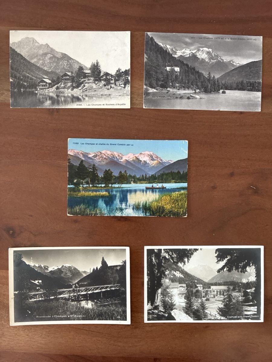 Cartes postales: 10 Ansichtskarten Schweiz von Champex VS.  B – D'occasion à Oftringen par Cla.vD.74 2