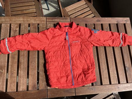 Didriksons Thermojacke Gr. 120, rot-orange
