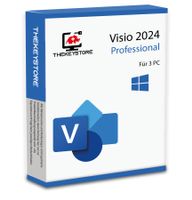 Microsoft Visio 2024 Professional - 3 PC's